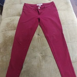 Maroon jeggings